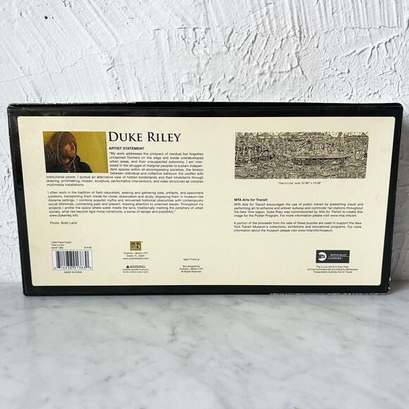 The U-Line by Duke Riley MTA Panoramic 1000 Piece Puzzle - 37.8 x 13.39 Complete - Picture 6 of 6